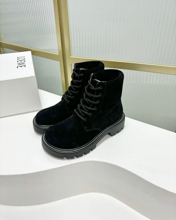 Loewe Sierra Boot Black Suede 549696