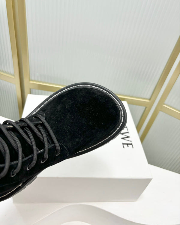 Loewe Sierra Boot Black Suede 549696