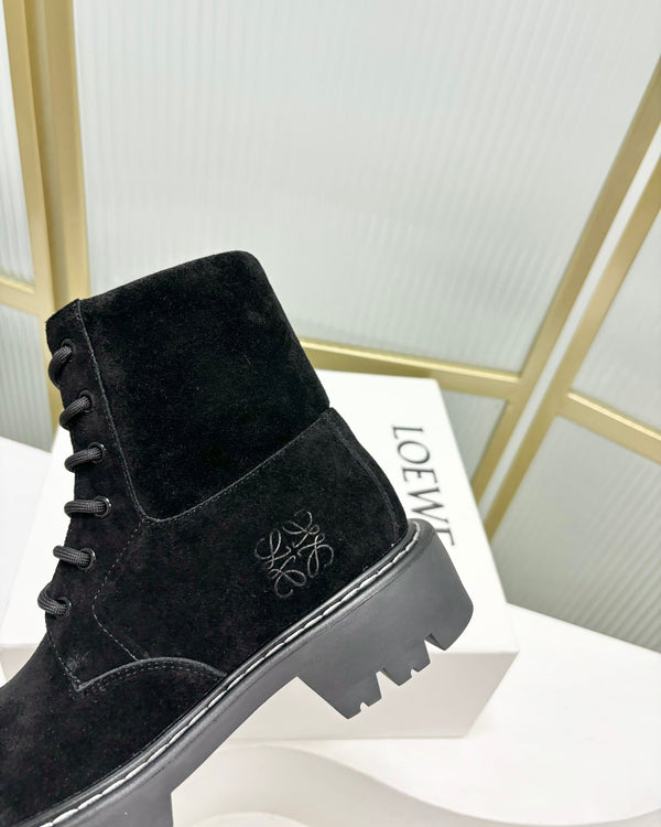 Loewe Sierra Boot Black Suede 549696