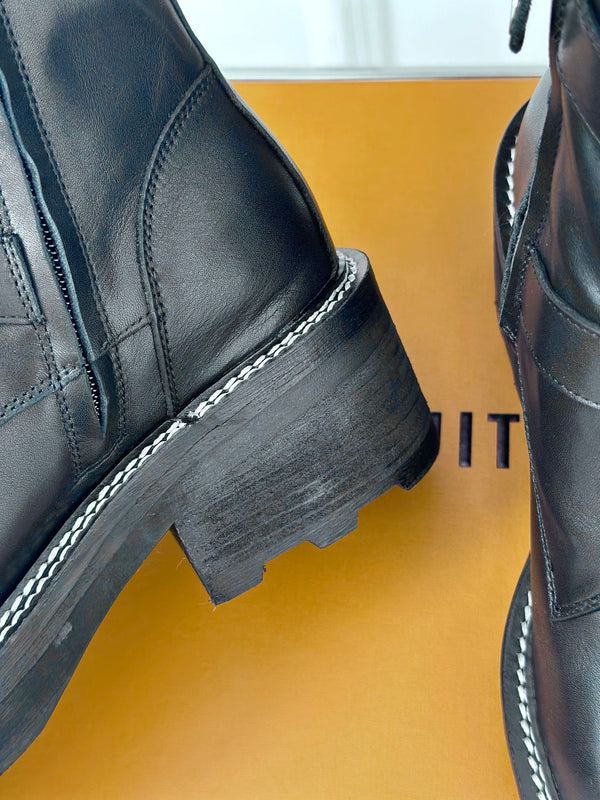 Stivaletto LV Beaubourg 30mm in pelle di vitello nera