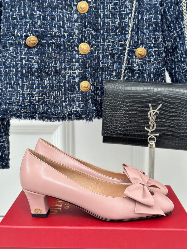 Bowow Pumps In Kidskin 40mm Light Pink Lambskin 989186