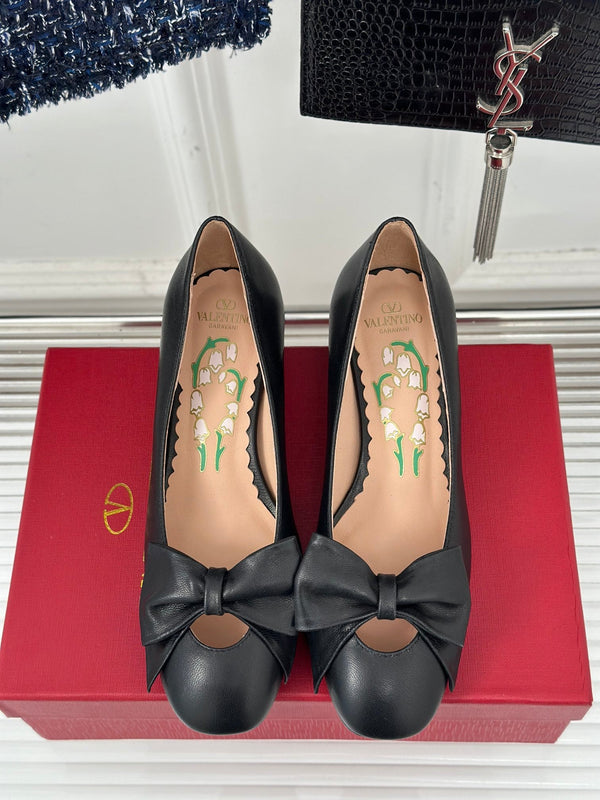 Bowow Pumps In Kidskin 40mm Black Lambskin 989188