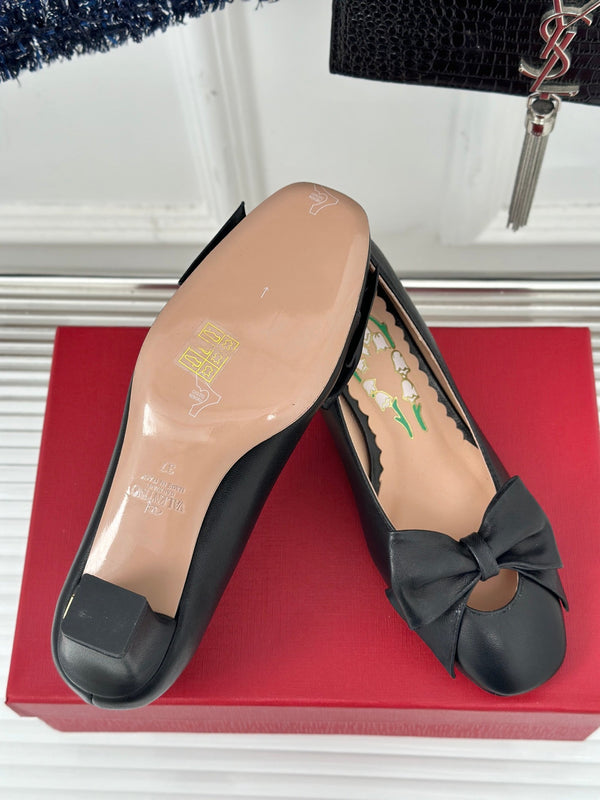 Bowow Pumps In Kidskin 40mm Black Lambskin 989188