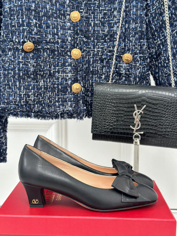 Bowow Pumps In Kidskin 40mm Black Lambskin 989188