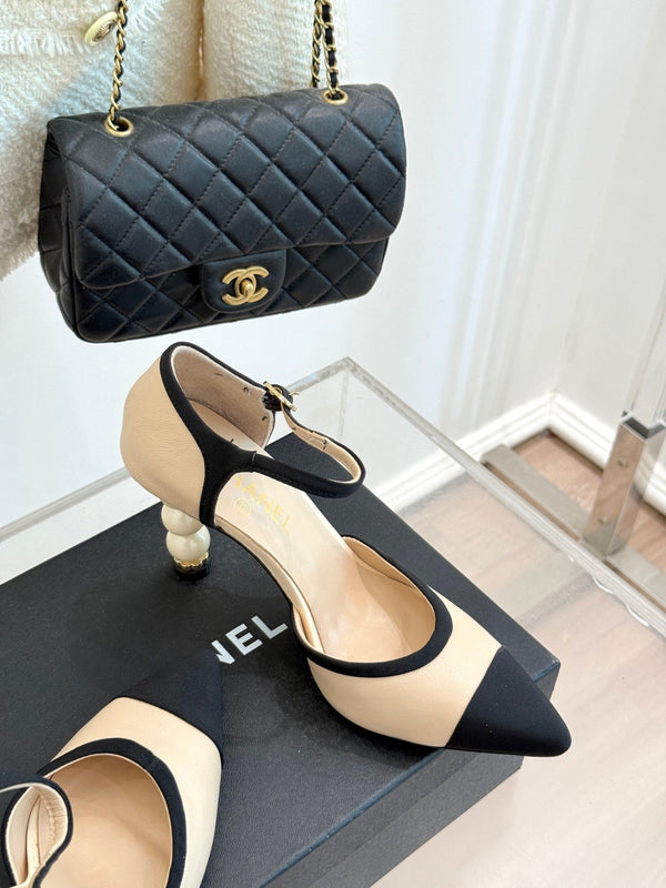 CC 25 Slingback Black Lambskin 308655