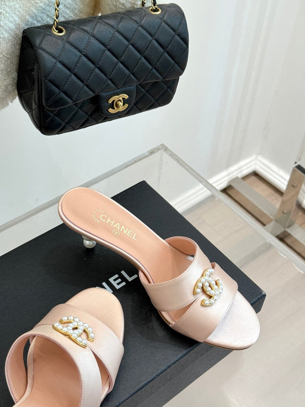 CC 25 Mules Rosa Seta Agnello 308776