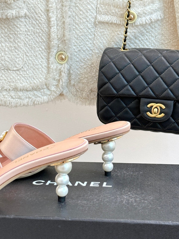 CC 25 Mules Rosa Seta Agnello 308776