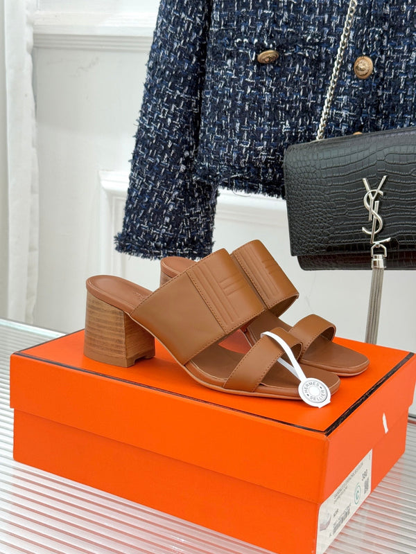 HM 26WF Monica 60 Sandal Brown Sheepskin 642859