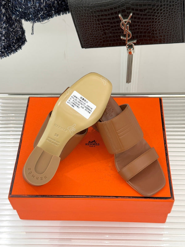 HM 26WF Monica 60 Sandal Brown Sheepskin 642859