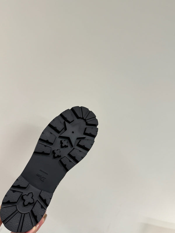 Stivaletto CD D-Unit in tweed nero e pelle bovina 109609