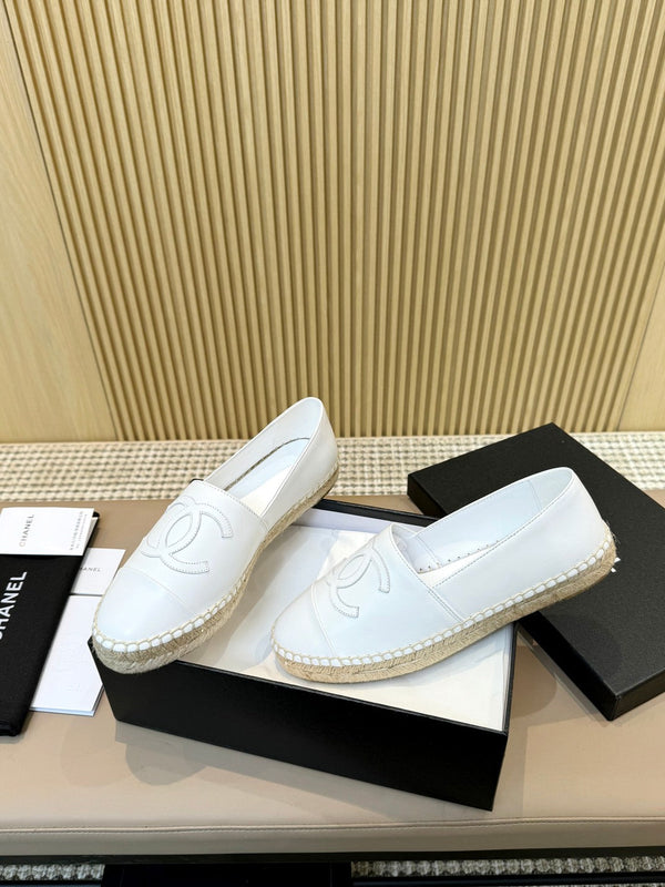 cc espadrilles all white caflskin