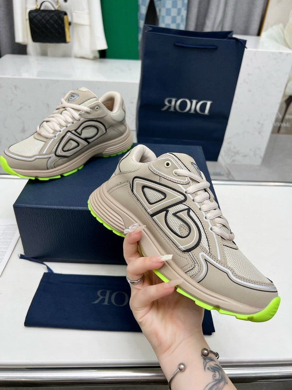 CD B30 SNEAKER KHAKI MESH FABRIC