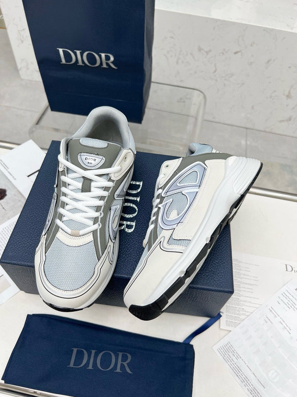 CD B30 SNEAKER GRAY AND CREAM MESH FABRIC