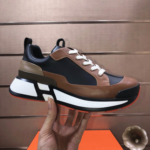 HM Men's Sneaker Brown Black Cowhide 548104