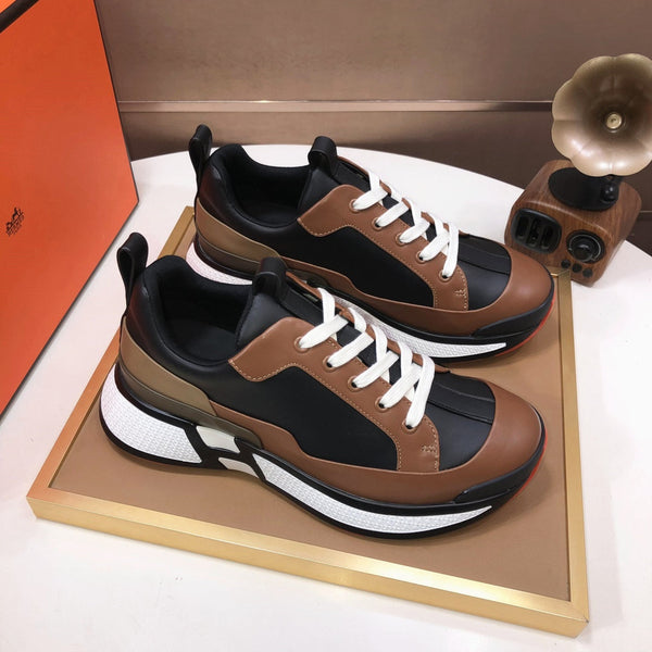 HM Men's Sneaker Brown Black Cowhide 548104