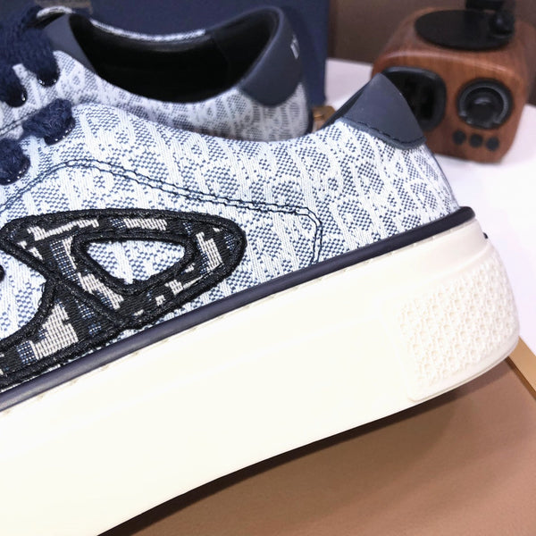 CD B33 SNEAKERS DENIM AND WHITE JACQUARD