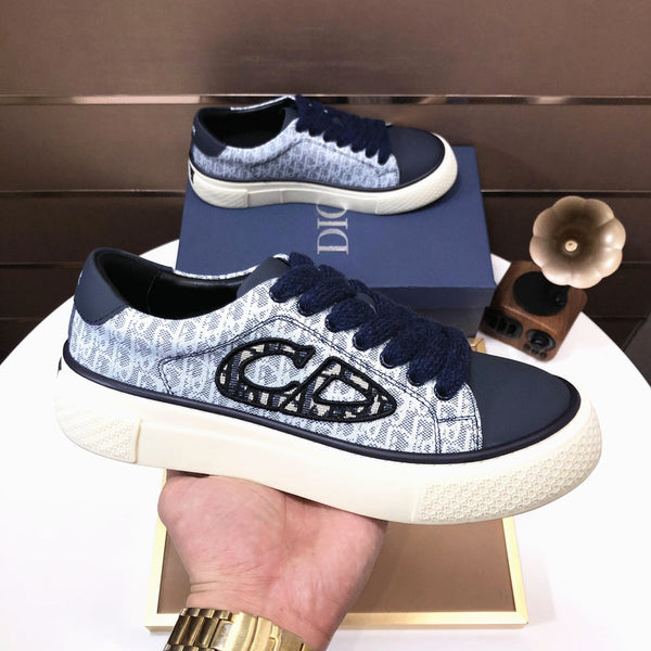 CD B33 SNEAKERS DENIM AND WHITE JACQUARD