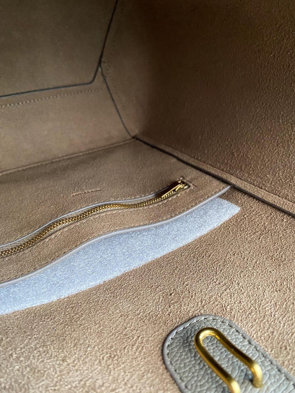 SANGLE SEAU BUCKET 24 BORSE IN PELLE DI VITELLO MARRONE ARACHIDI