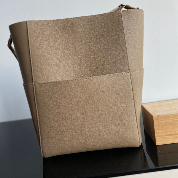 SANGLE SEAU BUCKET 33 BAG BEIGE CALFSKIN