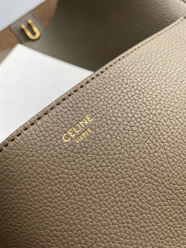 SANGLE SEAU BUCKET 33 BORSA IN PELLE DI VITELLO MARRONE ARACHIDI