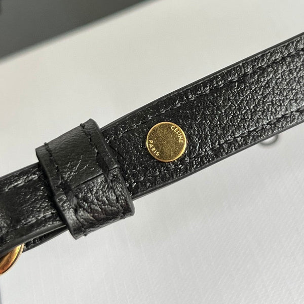 WILTERN TRIOMPHE BAG 31 ORIGINAL BLACK LEATHER