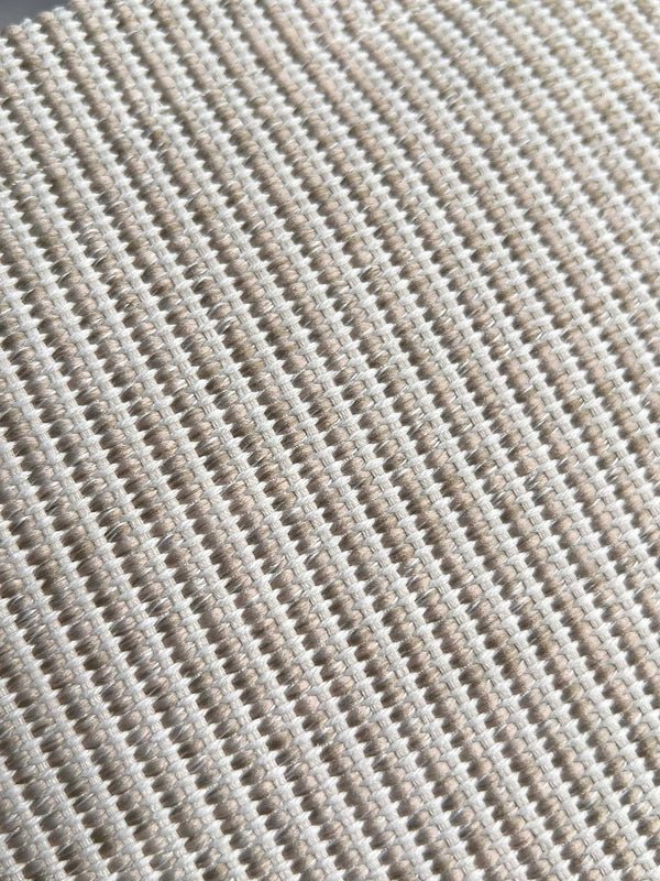 SMALL CABAS THAIS 25.5 CREAM STRIPED FABRIC TRIOMPHE CALFSKIN