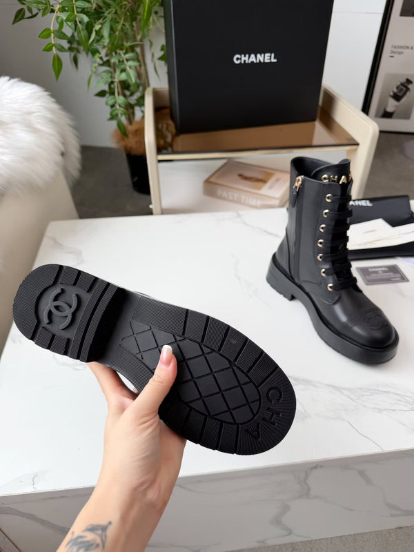 Bottine CC 26s en cuir noir