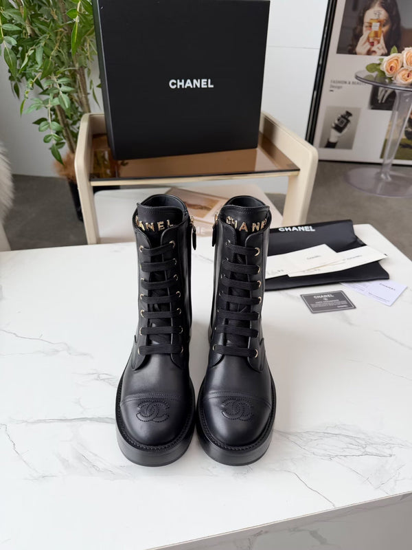 Bottine CC 26s en cuir noir