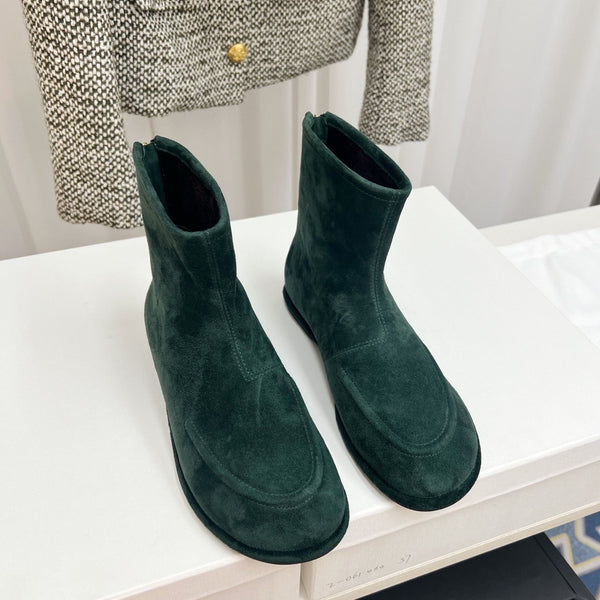 TR 26s Zipped Boot Flat Emerald Suede 146490