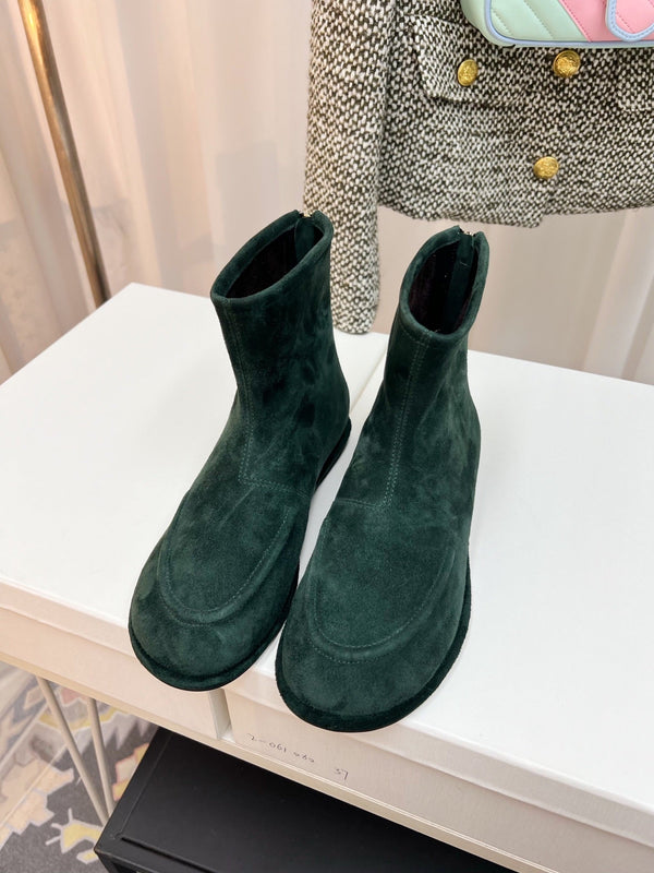 TR 26s Zipped Boot Flat Emerald Suede 146490