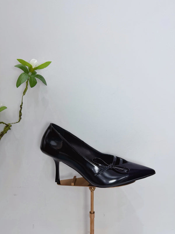 PRA 26SS Escarpins à talons hauts 75 Cuir verni noir 592352