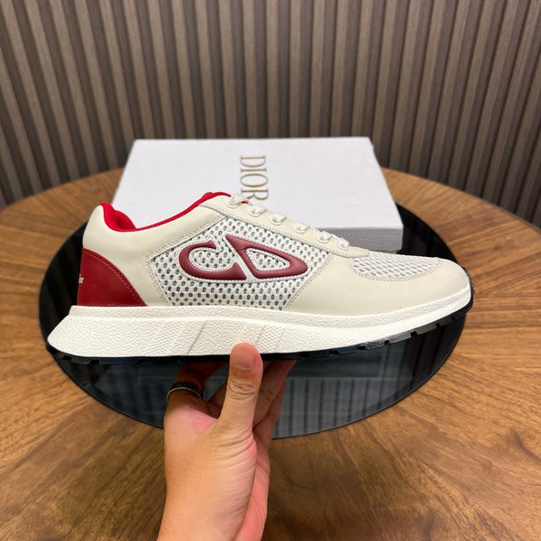 CD Sneaker White Red Mesh Cowhide 750363