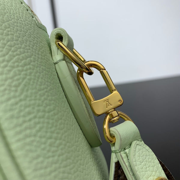 SPEEDY 18 IN PASTEL GREEN CALFSKIN GOLD HARDWARE
