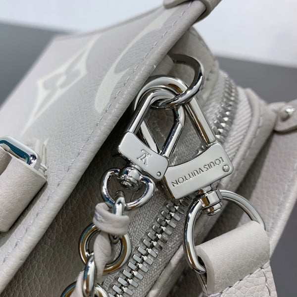 LV OnTheGo East West Gray Monogram Empreinte Leather 205497