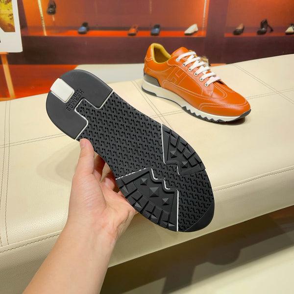 Sneaker da uomo HM 25 Trail in pelle di vacchetta arancione 663842