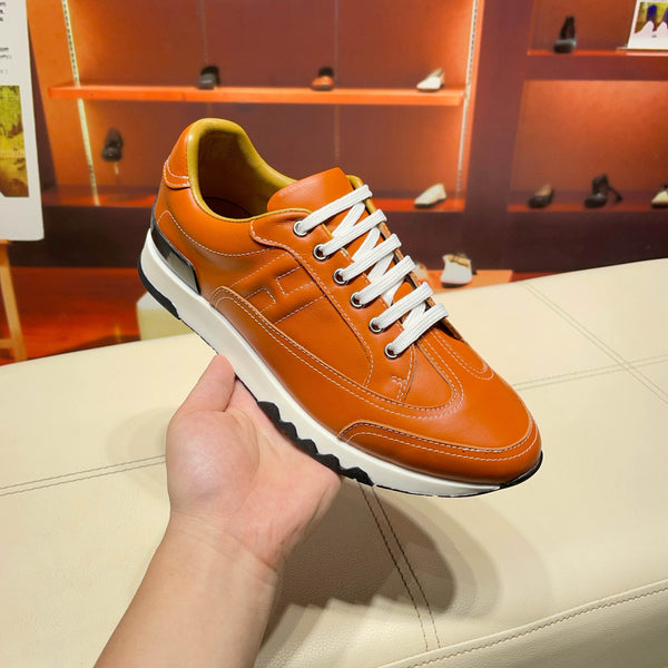 Sneaker da uomo HM 25 Trail in pelle di vacchetta arancione 663842