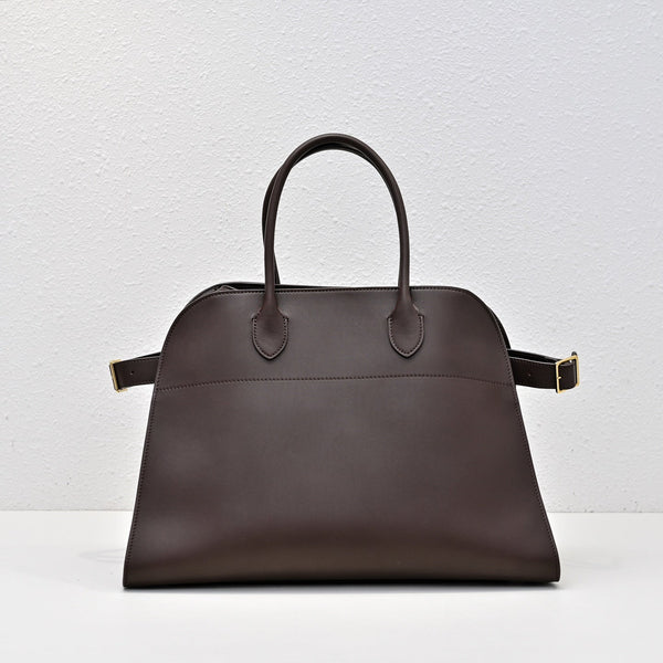 The Row Margaux 15 38cm Tote Bag In Calfskin