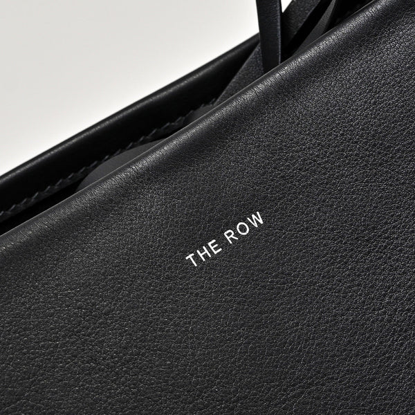 The Row N/S Park Tote 30cm Black Leather
