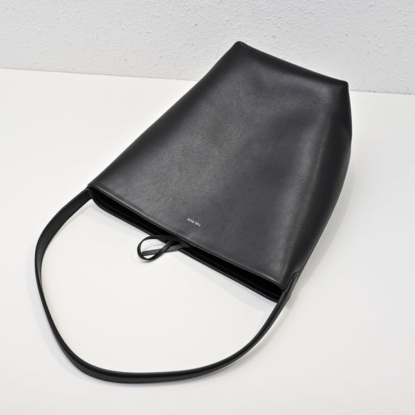 The Row N/S Park Tote 30cm Black Leather