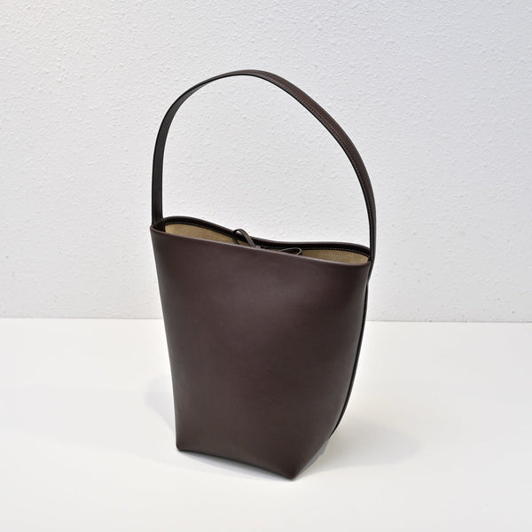 The Row N/S Park Tote 30cm Chocolate Leather