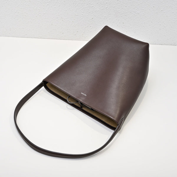 The Row N/S Park Tote 30cm Chocolate Leather