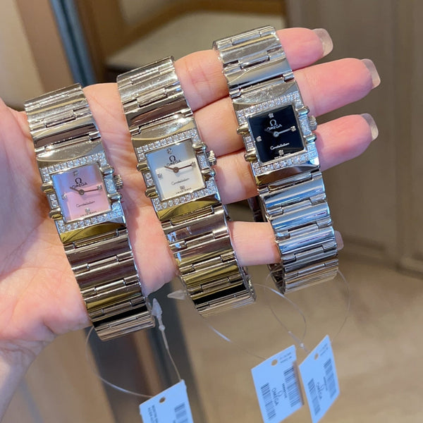 Omega Constellation 22mm Silver Diamond