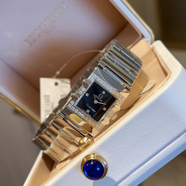 Omega Constellation 22mm Silver Diamond