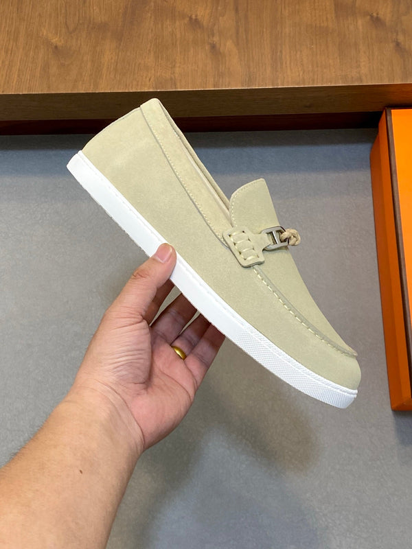 HM Men's 25 Loafer Light Beige Suede 636731