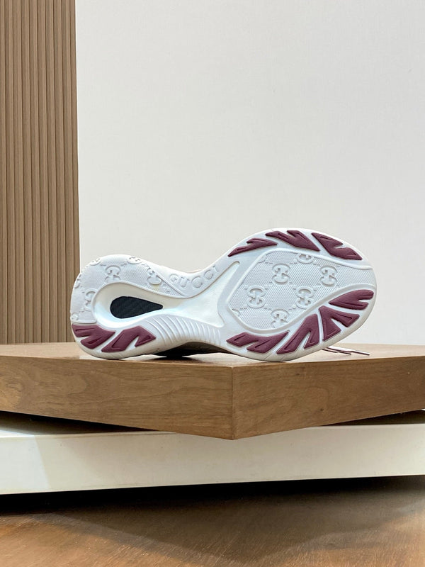 GG Men's 2.0 Sneakers Red Grey Cowhide 720707