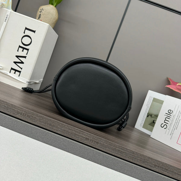 Loewe Flamenco Purse Bucket 32 Black Lambskin Ghw