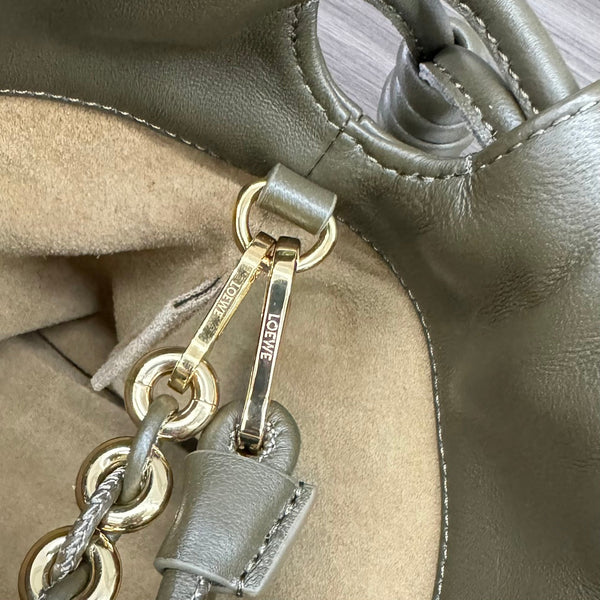 Loewe Flamenco Purse 30 Olive Lambskin Ghw