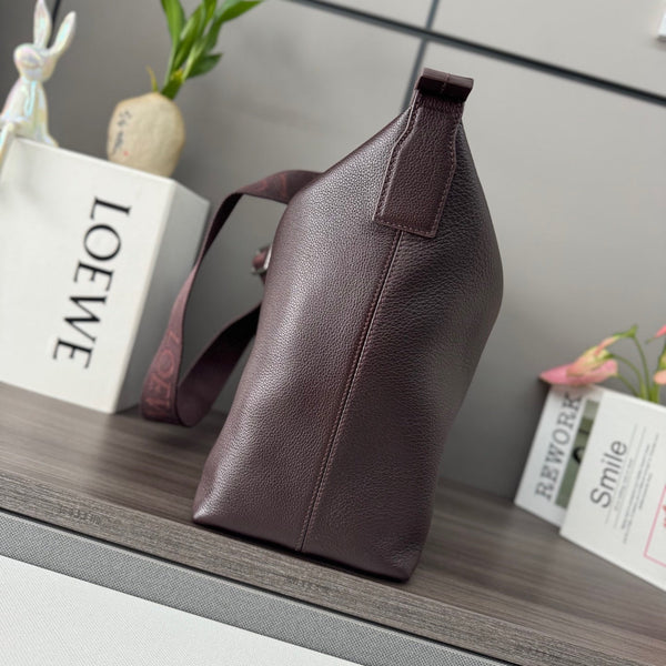 Loewe Cubi Crossbody Bag Chocolate Smooth Calfskin