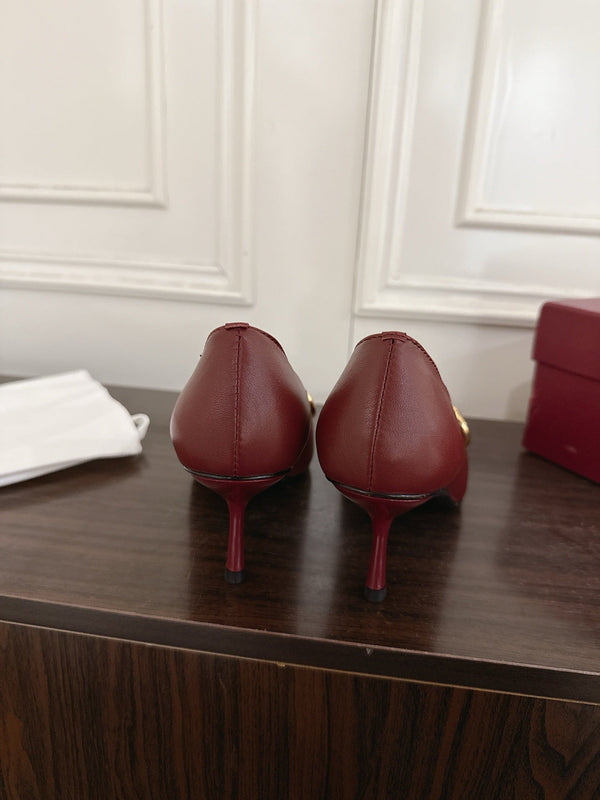 GG Boulevard Pumps 7.5cm Burgundy Leather 888855