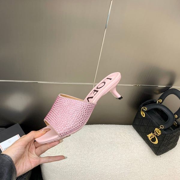 Loewe Petal Mule Multicolor Sheep and Diamond 246563